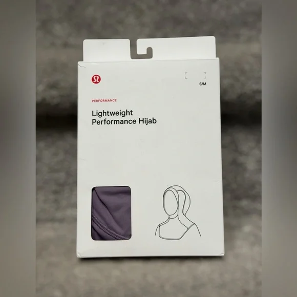 NEW Lululemon Lightweight Performance Hijab Modest Activewear Purple S/M Workout - Picture 1 of 6